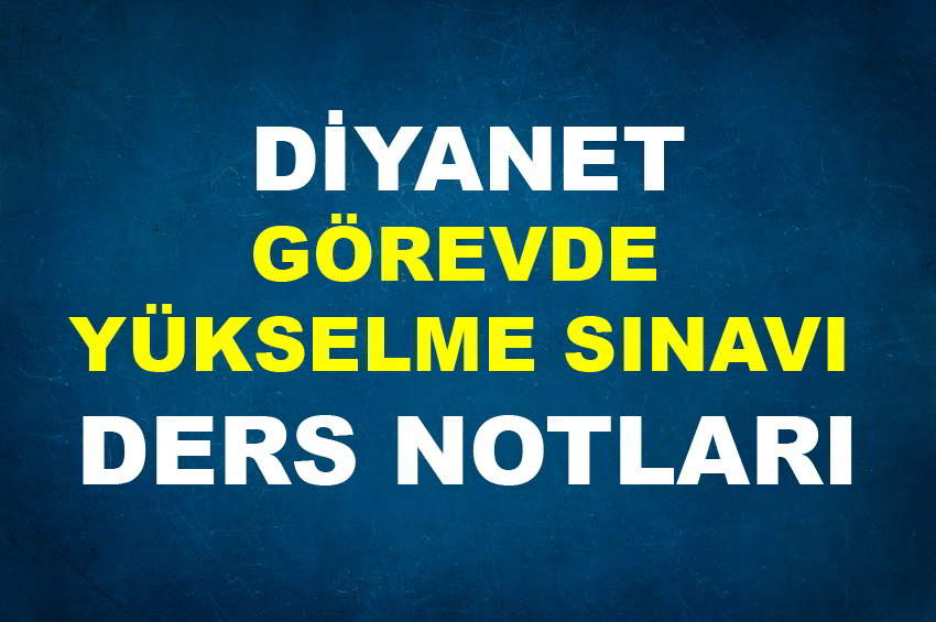 görevde yükselme ders notları