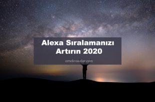 Alexa Sıralamanızı Artırın 2020