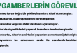 peygamberlerin görevleri