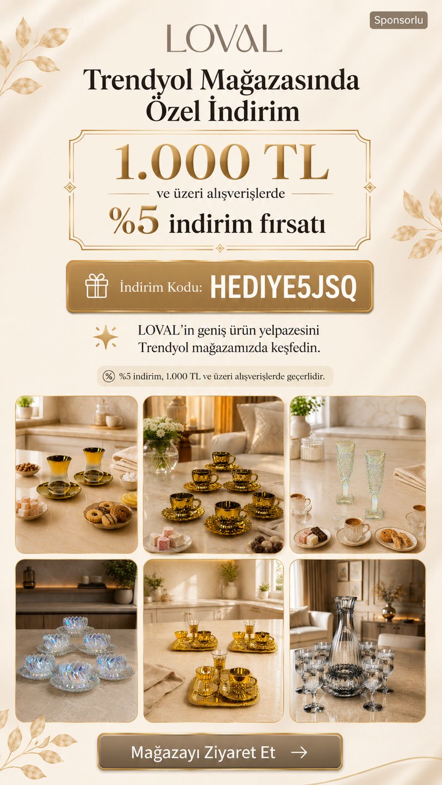 Loval %5 İndirim